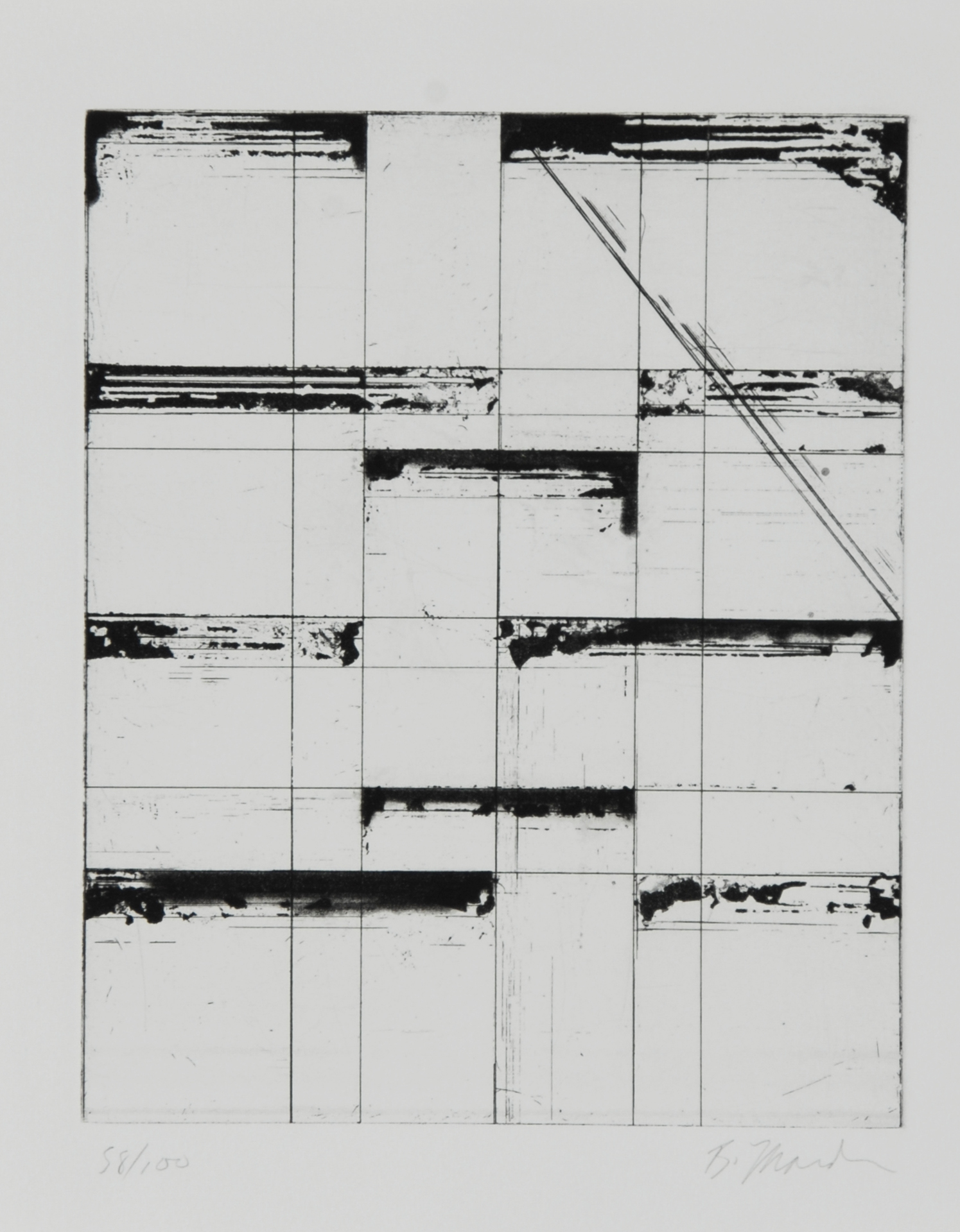 Brice Marden, Etching for Parkett