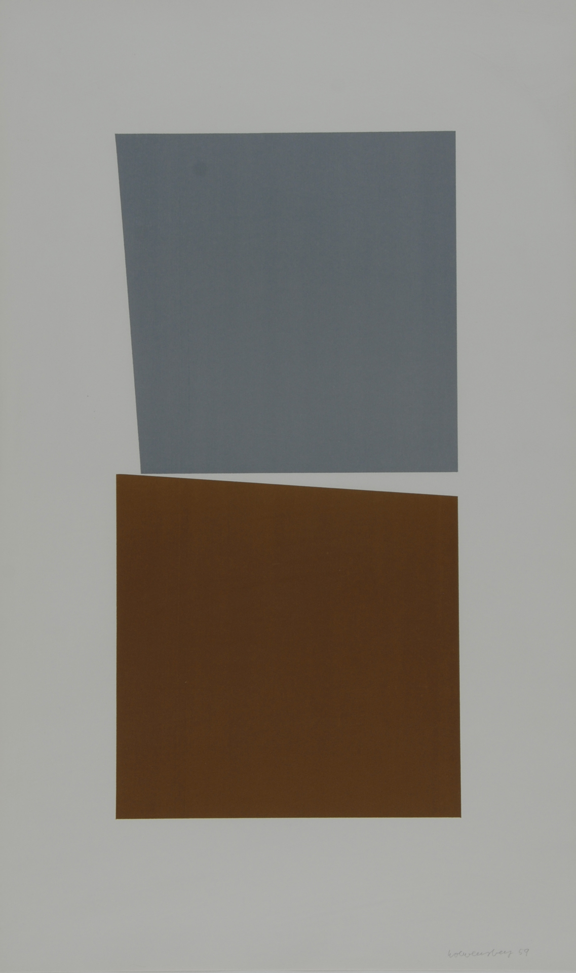 Verena Loewensberg, 3 Blätter: Ohne Titel, 1959; Ohne Titel, 1968; Ohne Titel