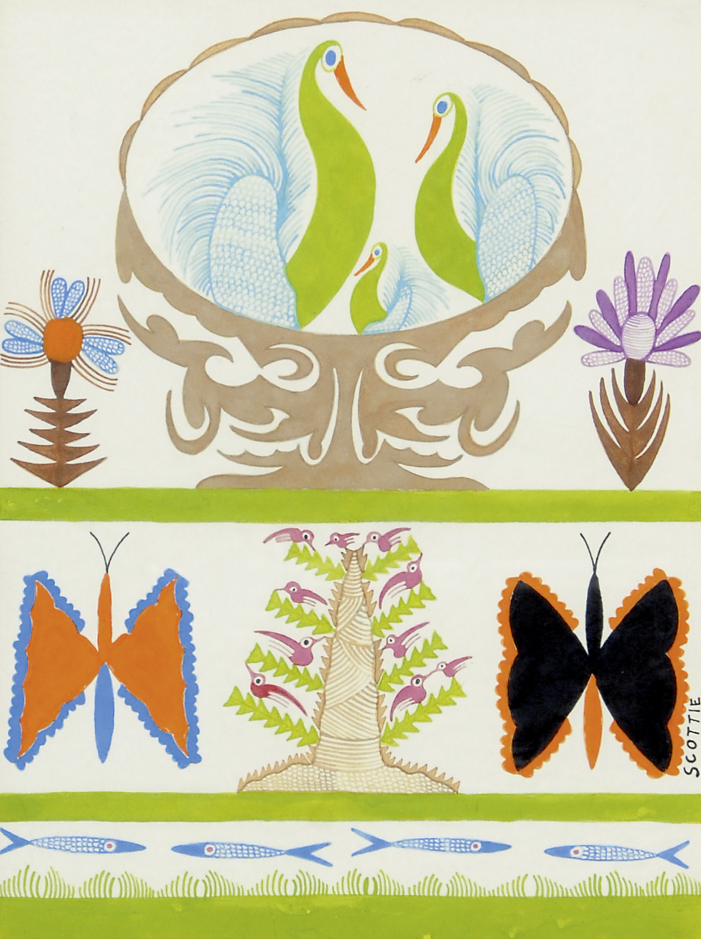 Scottie Wilson, Untitled