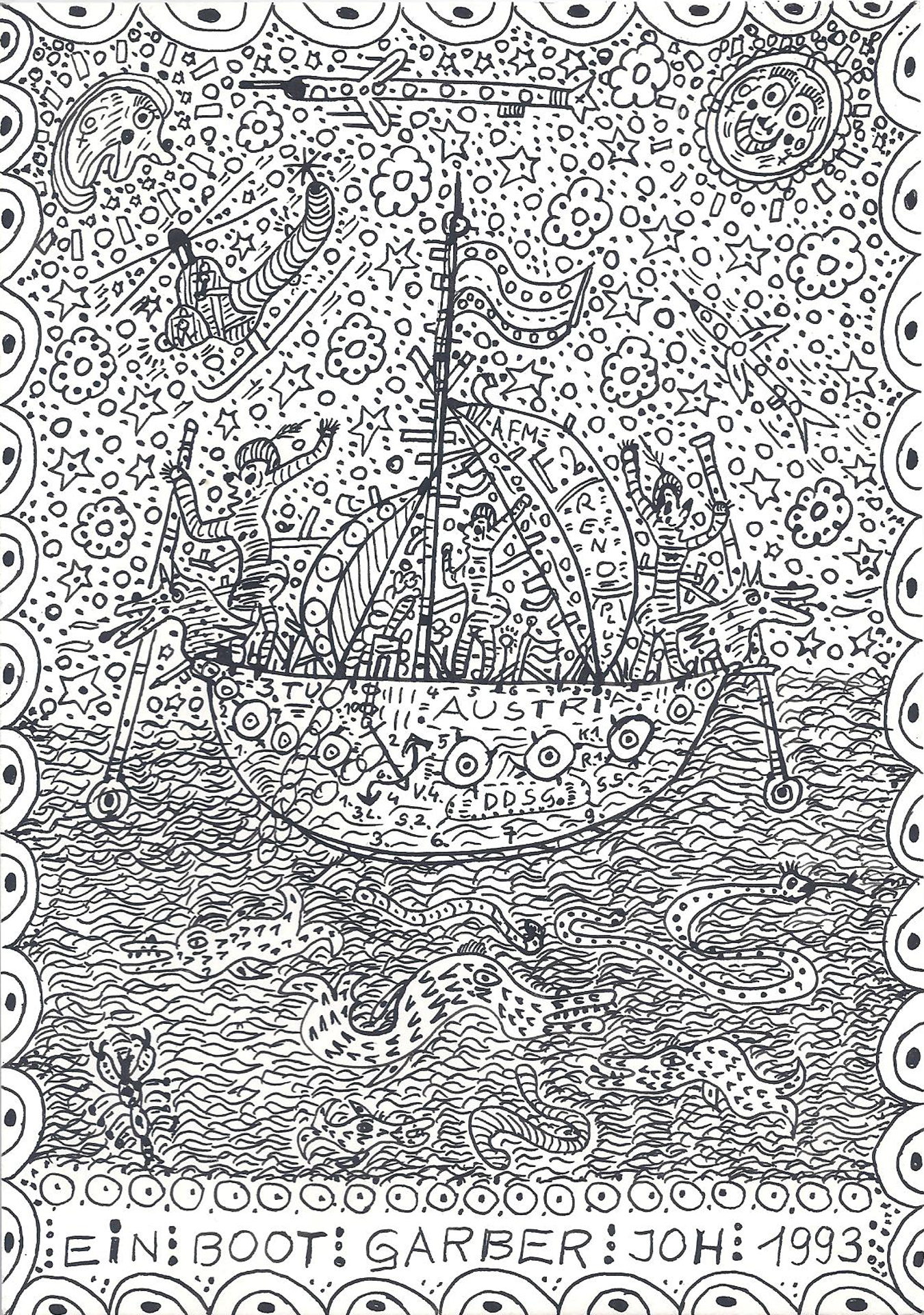 Johann Garber, Ein Boot