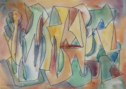 2 Blätter: Ohne Titel; Ohne Titel, 1975