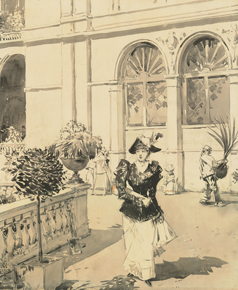 Promenade, Scene at the Columbian Exposition, Chicago