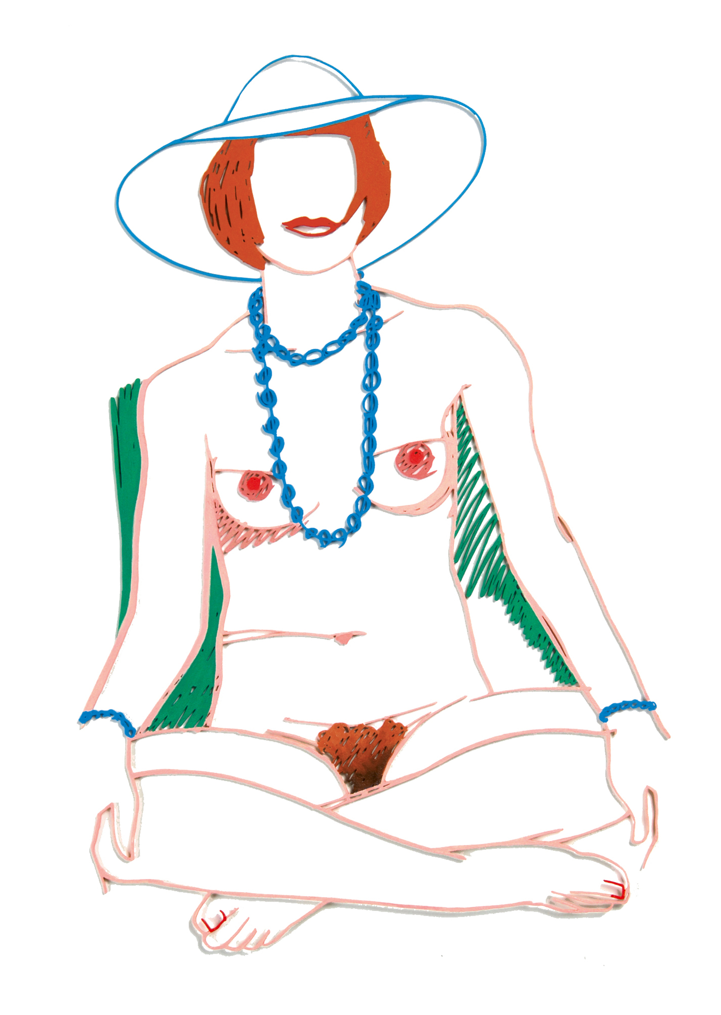 Tom Wesselmann, Monica Crosslegged with Beads