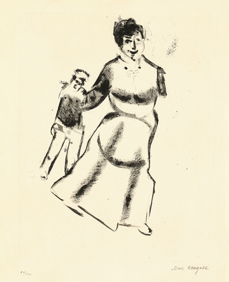 Mutter und Sohn, 1922, aus "Mein Leben"