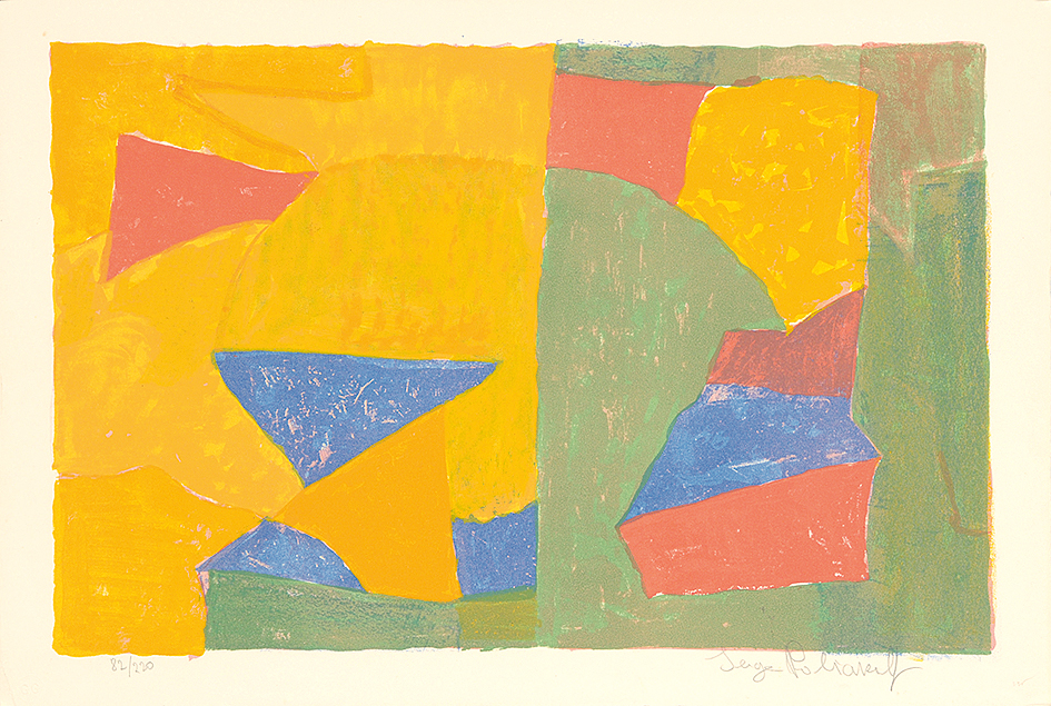 Serge Poliakoff, Composition jaune, verte, bleue et rouge