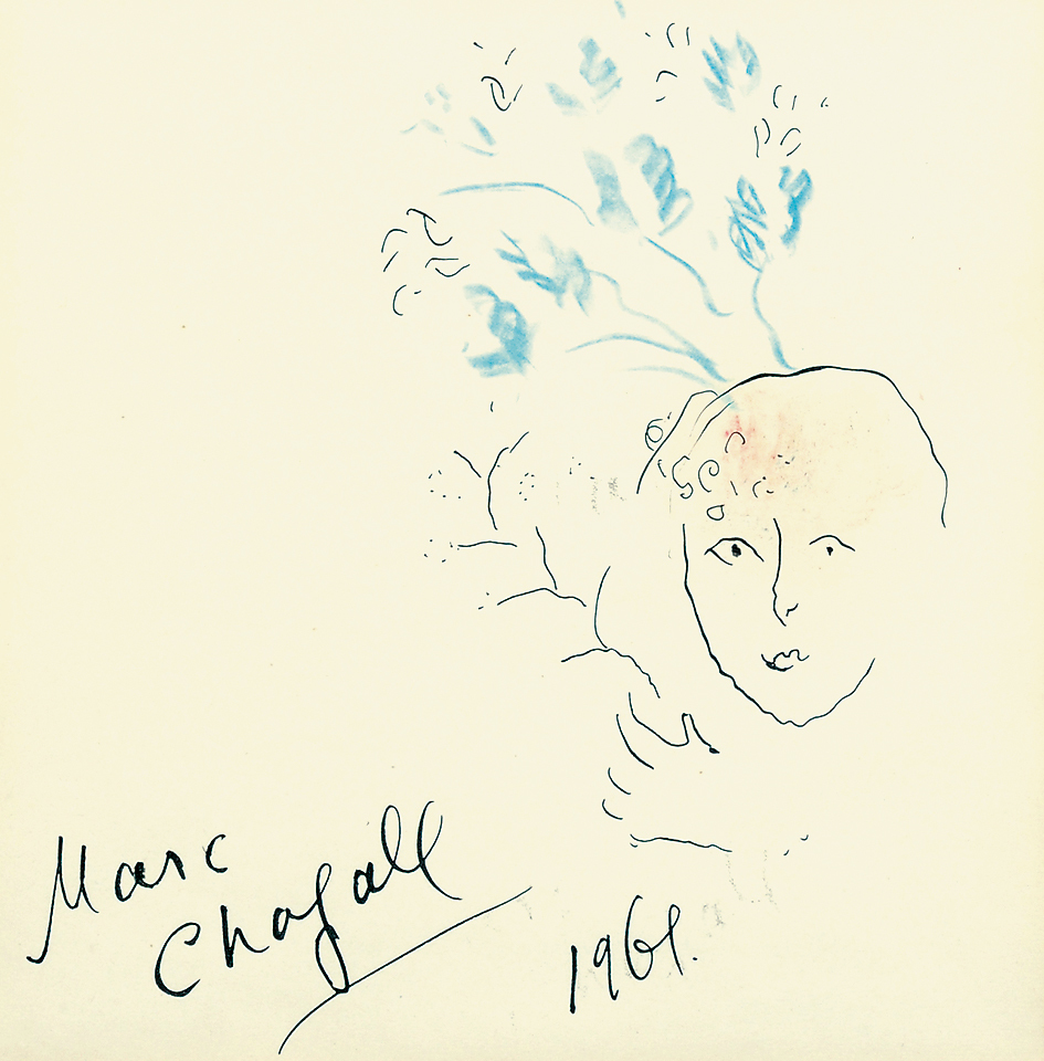 Marc Chagall, Tête fleurie
