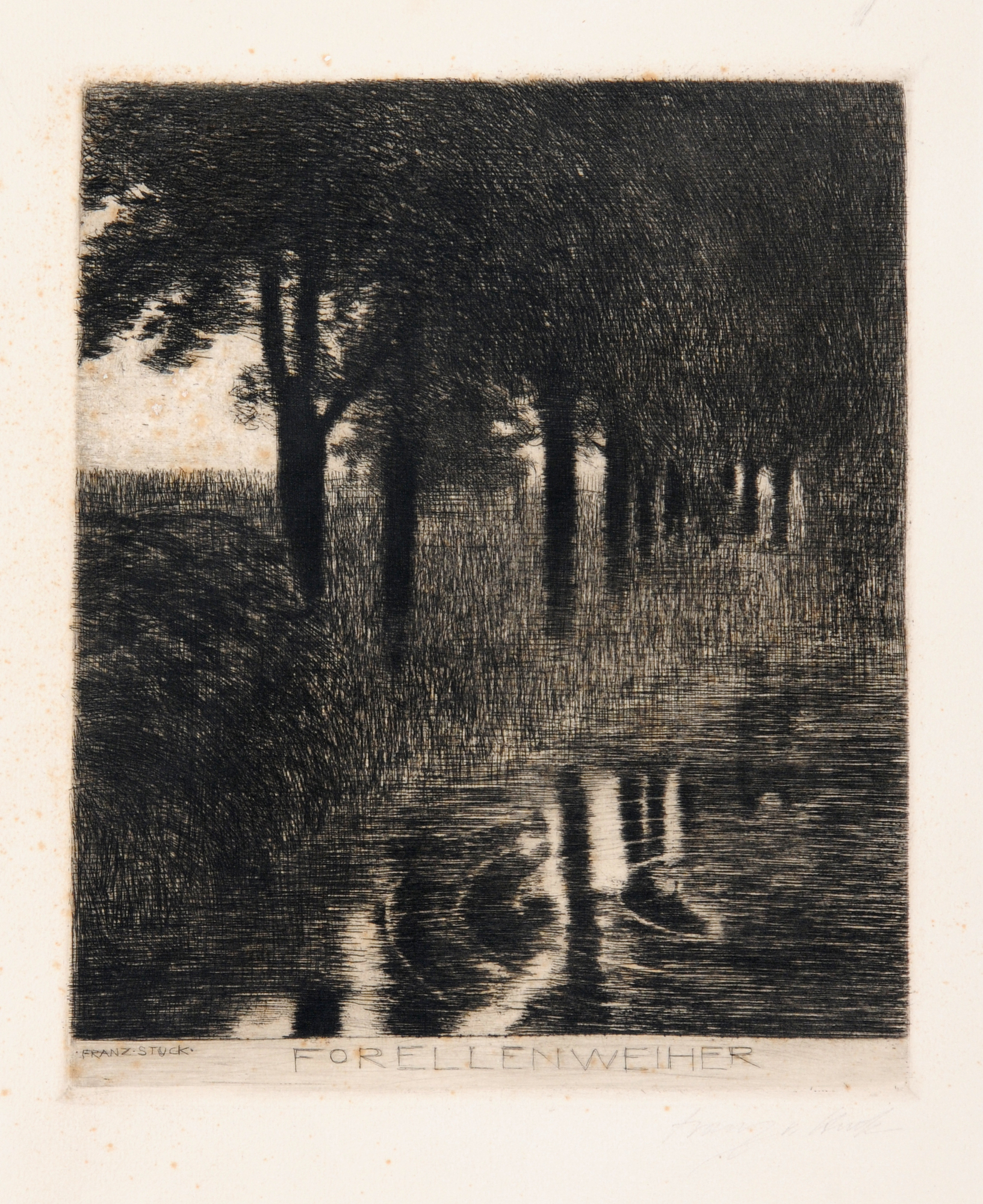 Franz von Stuck, Forellenweiher