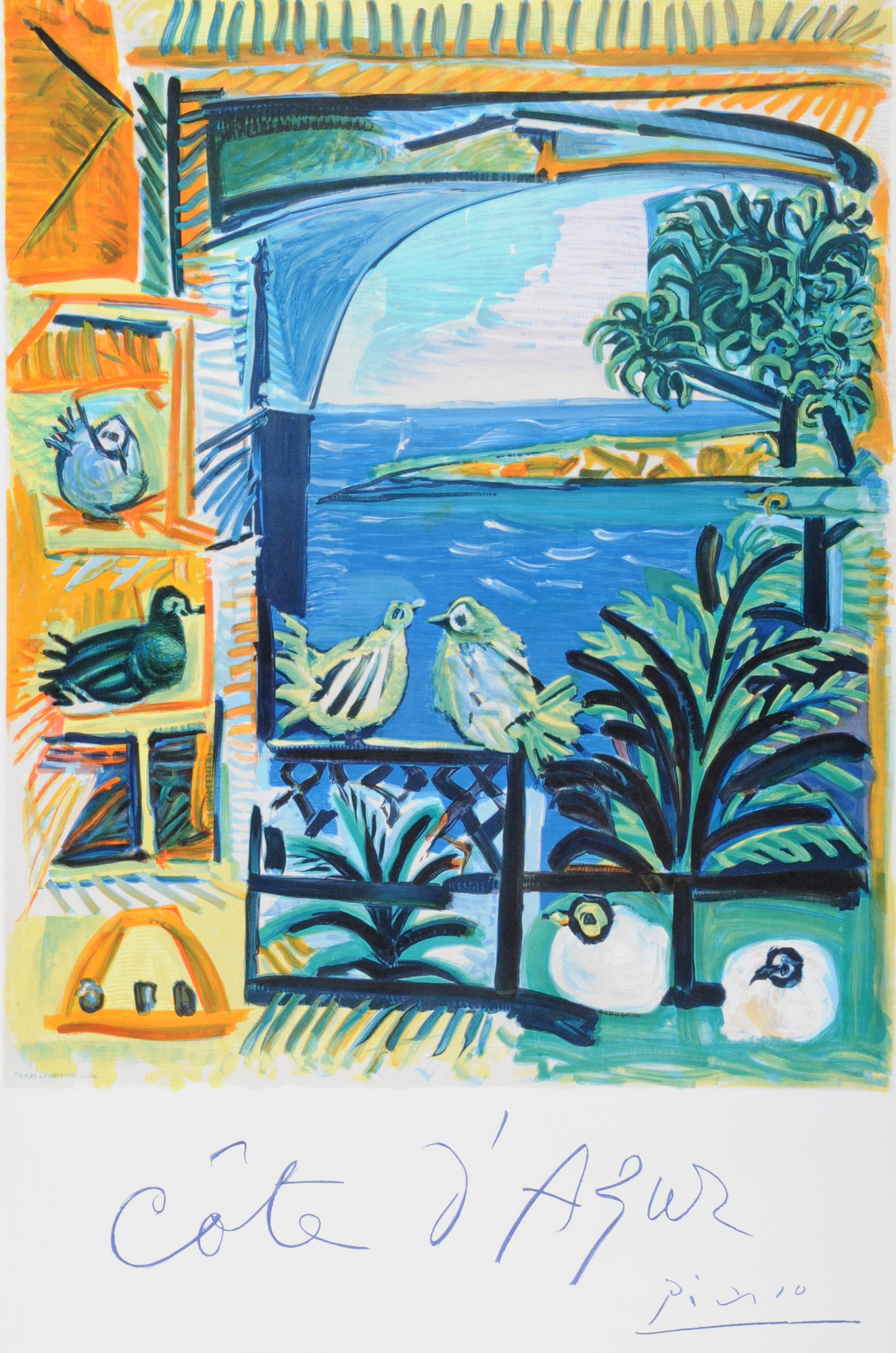 Pablo Picasso, Plakat. Côte d'Azur