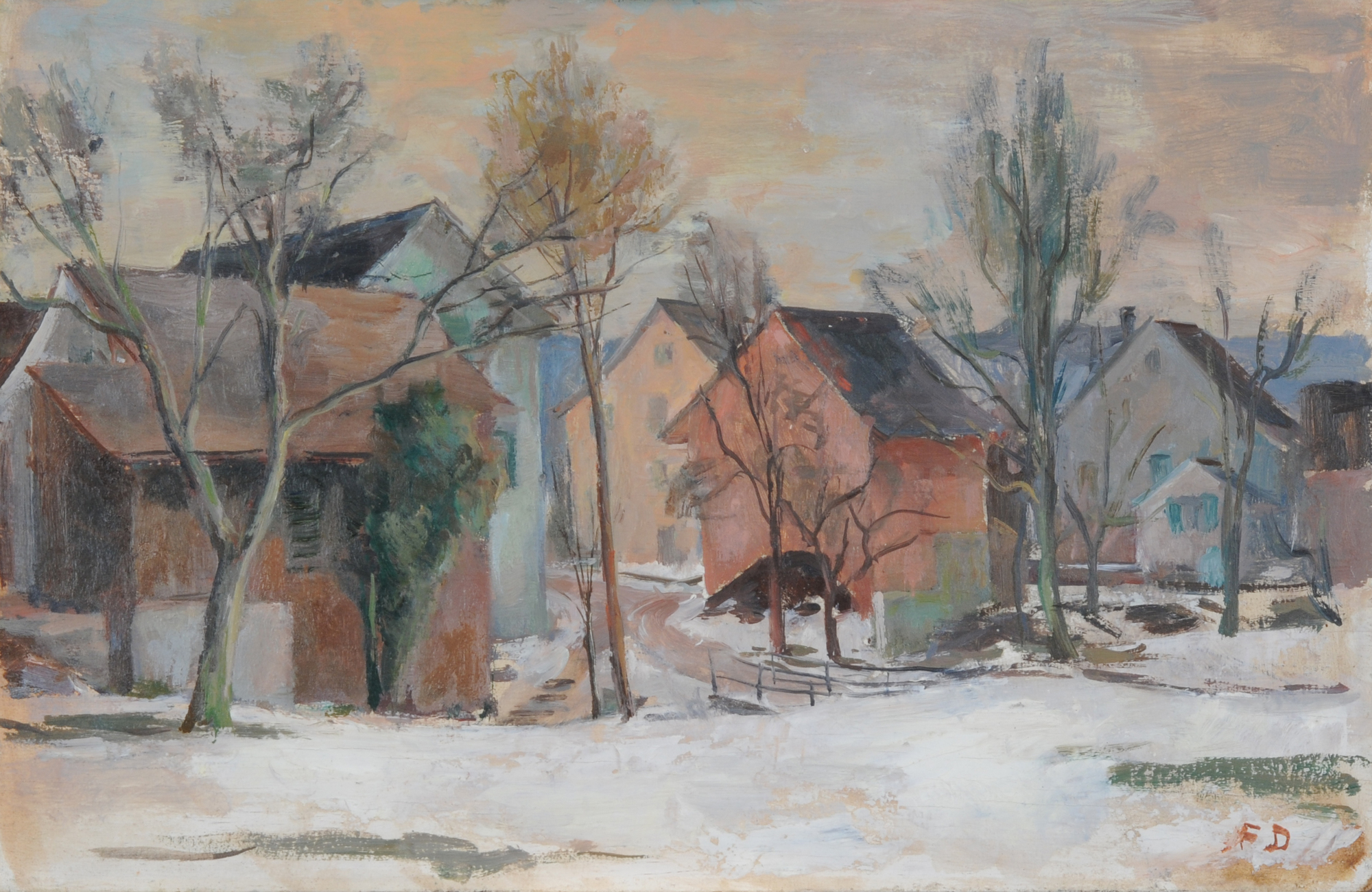 Fritz Deringer, Uetikon, Winterlandschaft