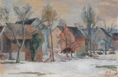 Uetikon, Winterlandschaft