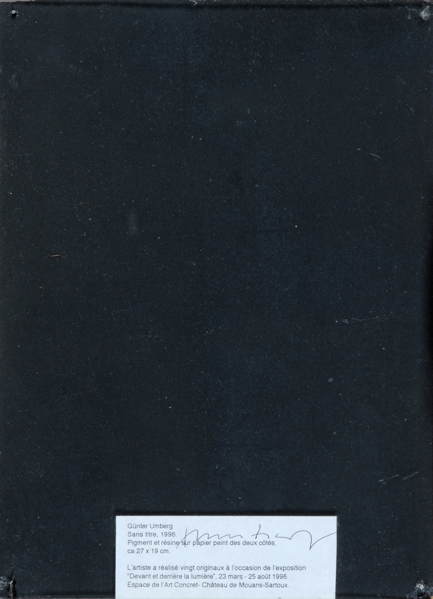 Günter Umberg, Recto/verso: Ohne Titel