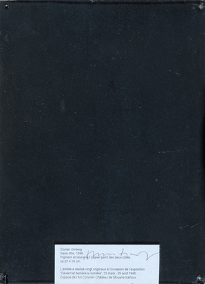 Recto/verso: Ohne Titel
