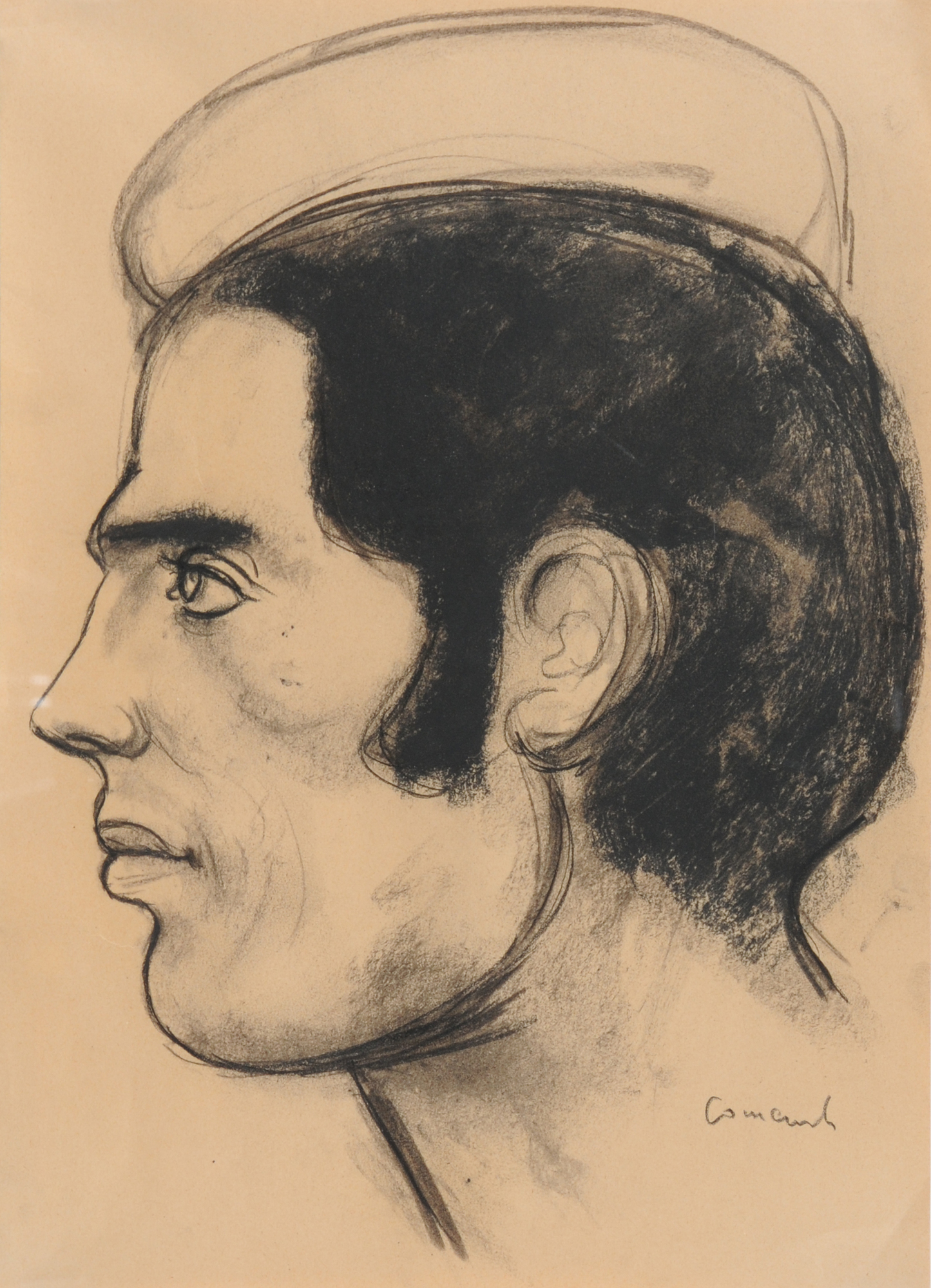 Mario Comensoli, Male Head in Profile