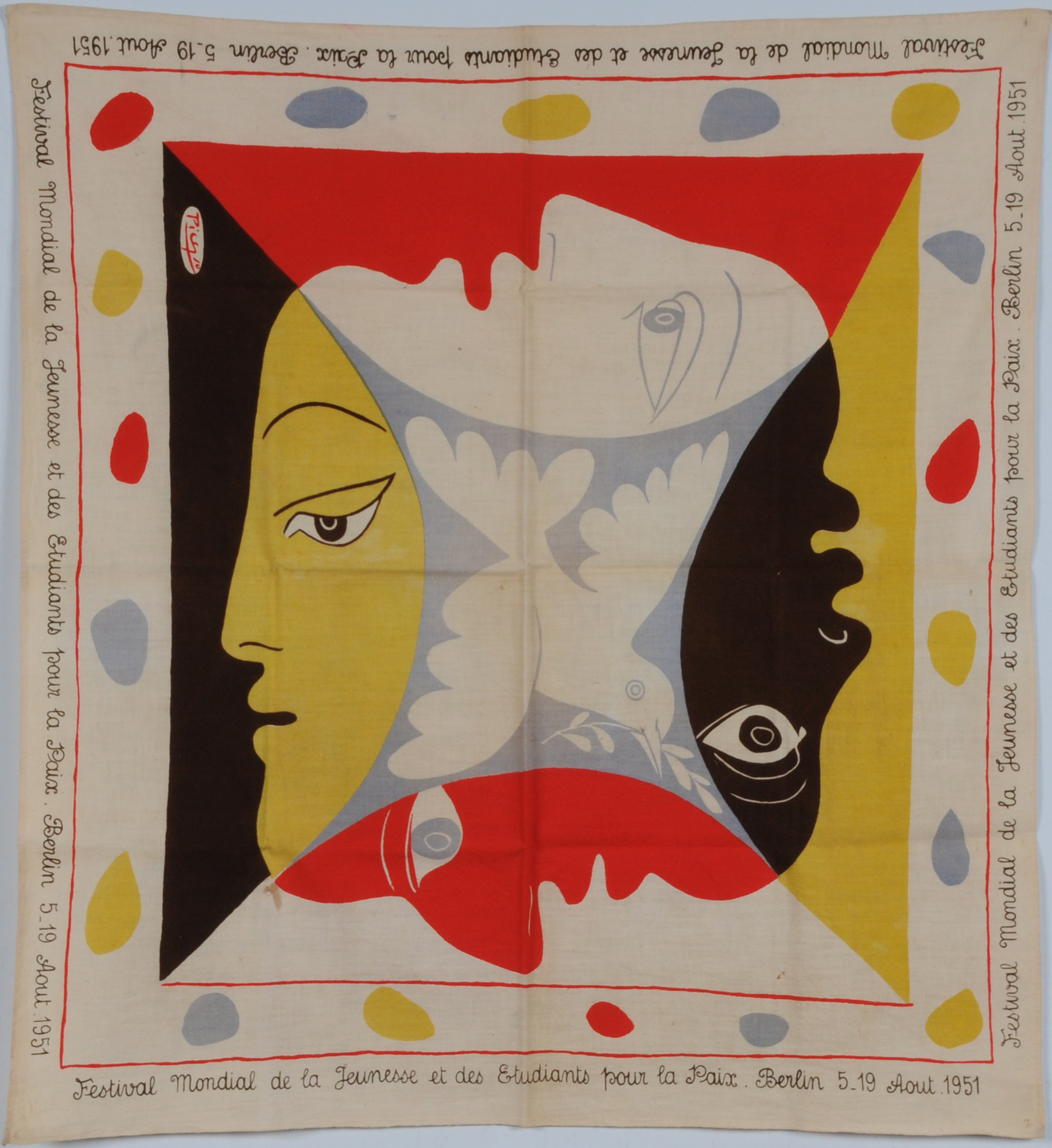 Pablo Picasso, nach. Festival mondial de la jeunesse