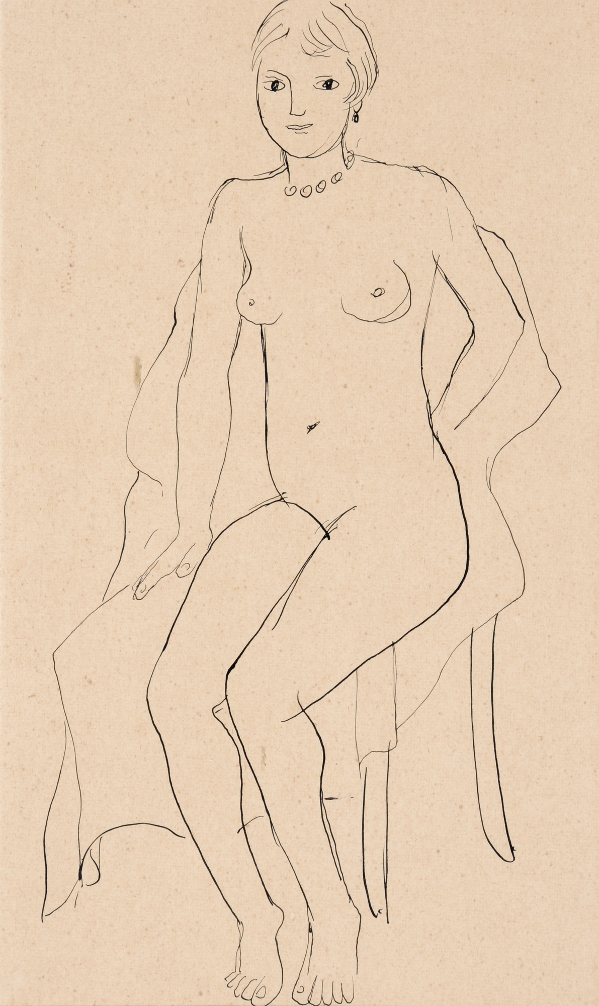 Karl Geiser, Sitting Female Nude