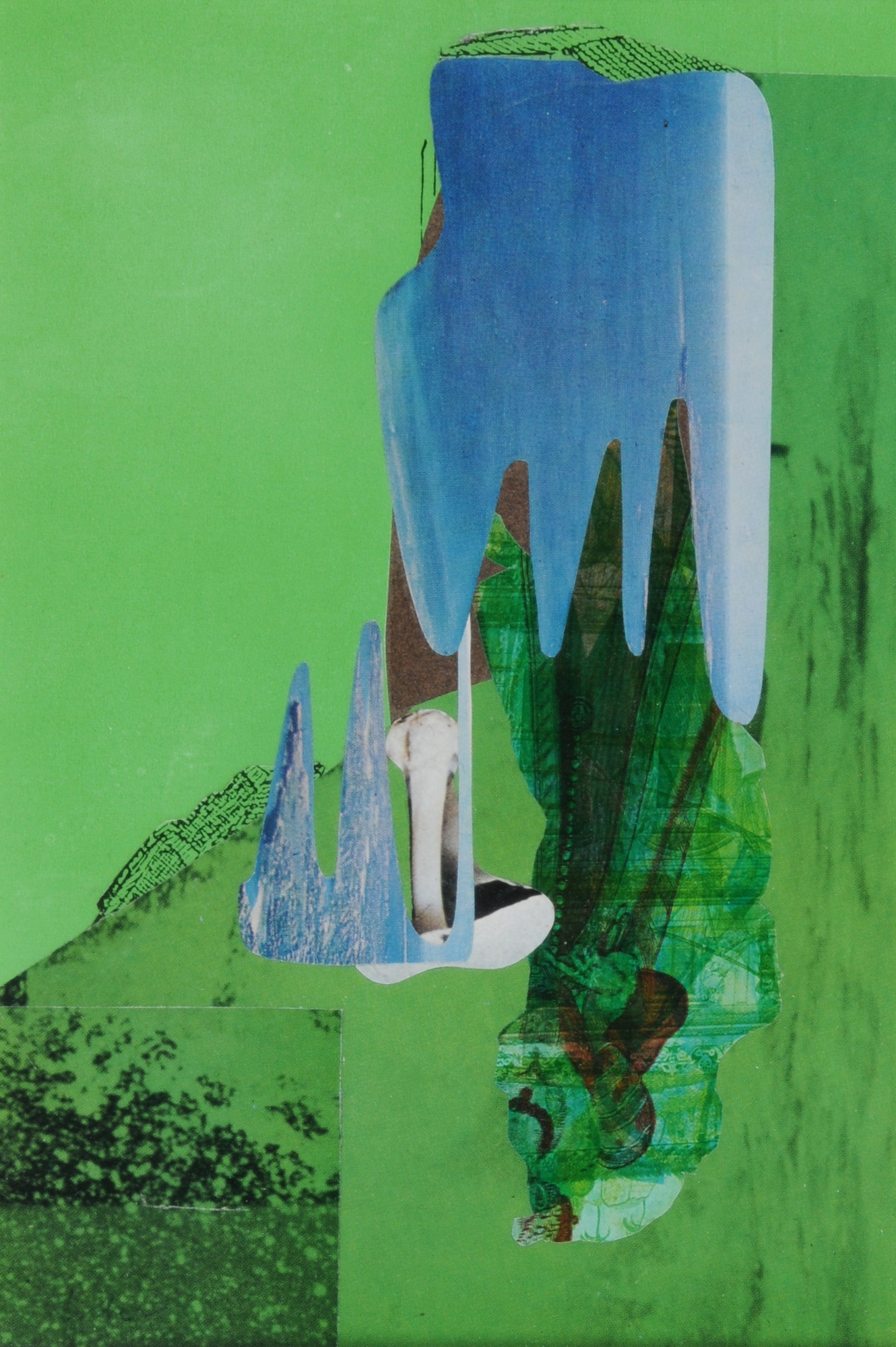 Hans Gerber, 3 collages: 69/766, 1969; 70/817, 1970; 70/820, 1970