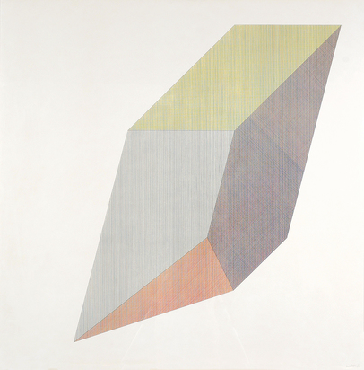 Form Derived from a Cube with Lines in Four Directions & Four Colors