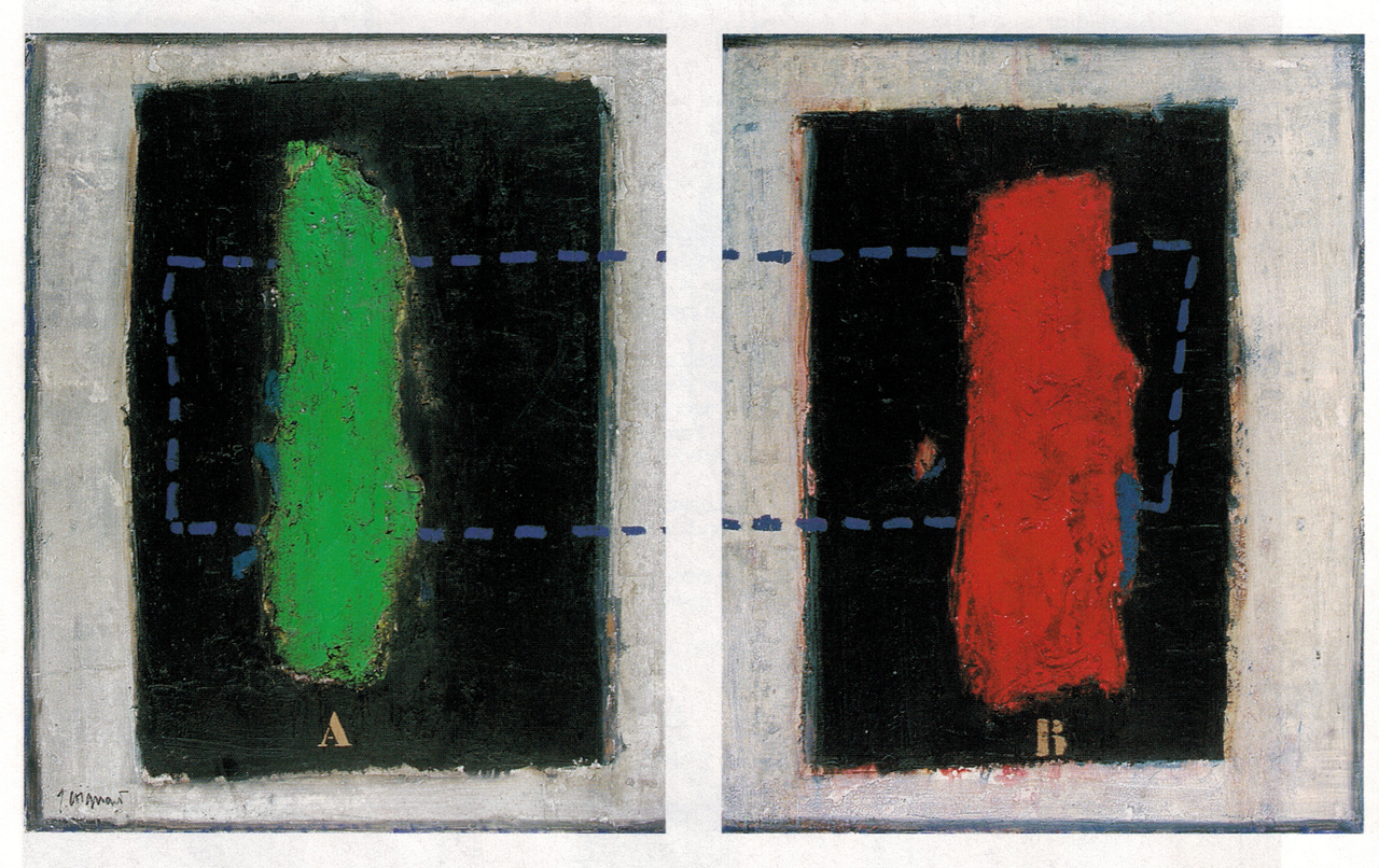 James Coignard, Bipolarisation A et B (Diptyque), 1987