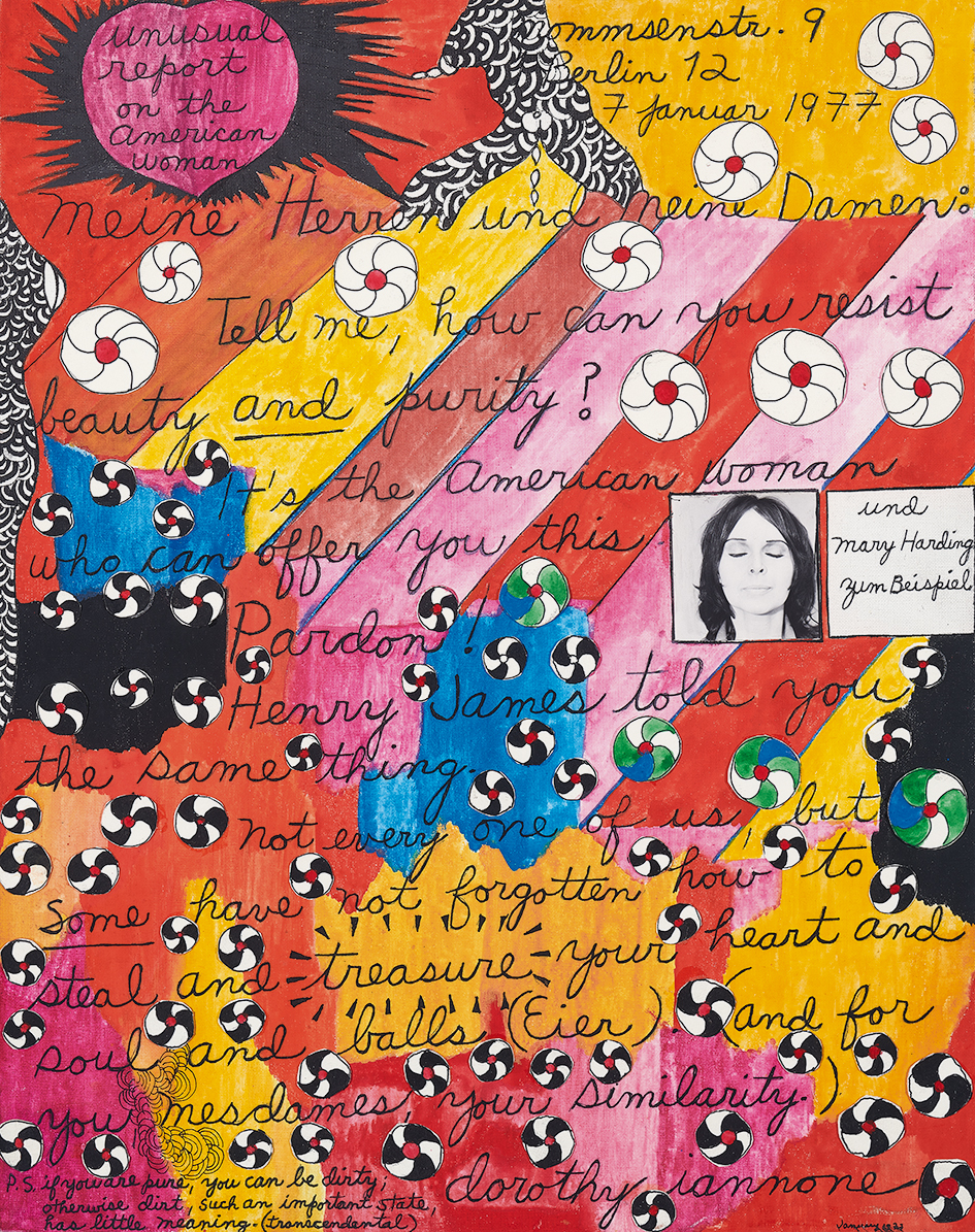 Dorothy Iannone, Unusual Report on the American Woman