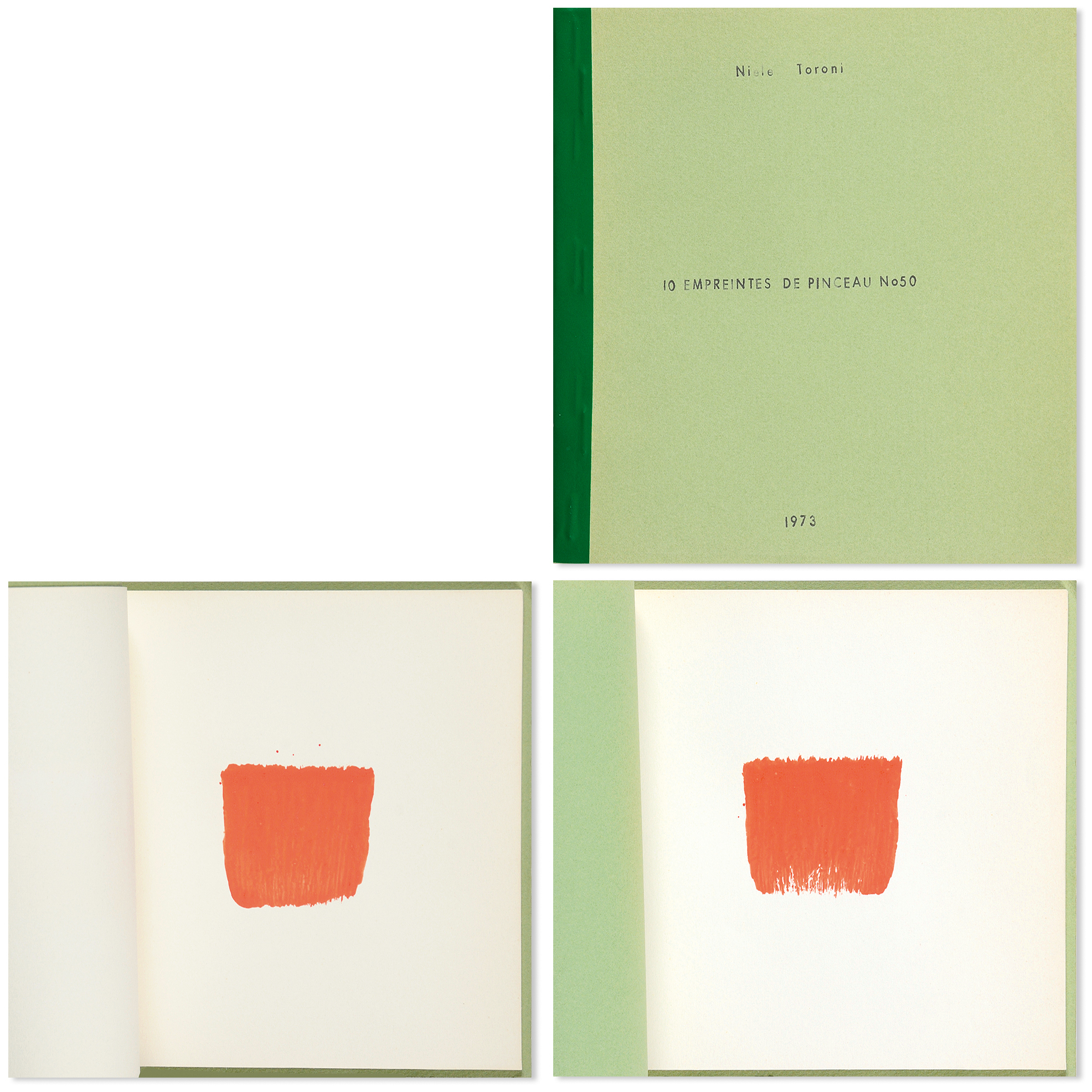 Niele Toroni, 10 empreintes de pinceau No 50