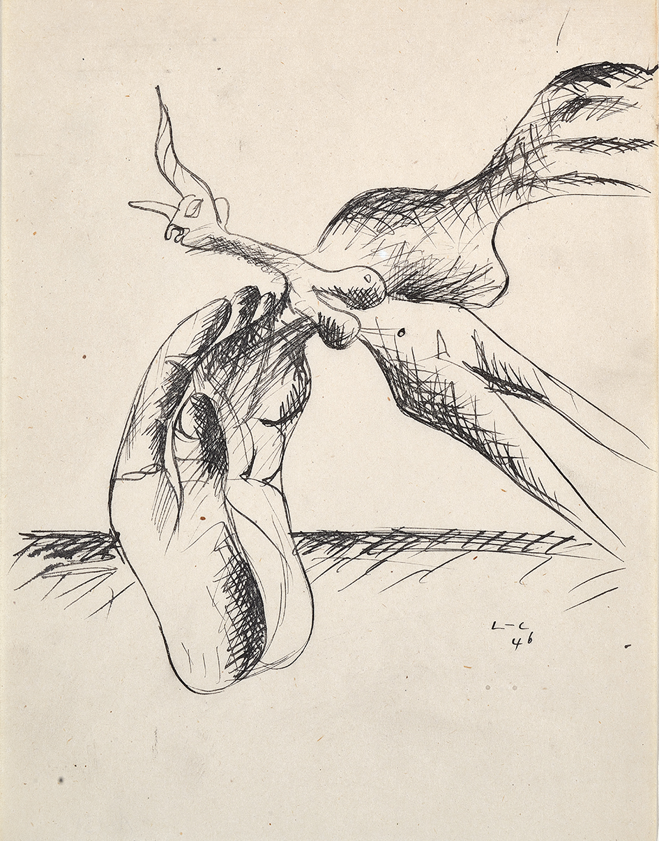 Le Corbusier, Licorne au corps de femme et main
