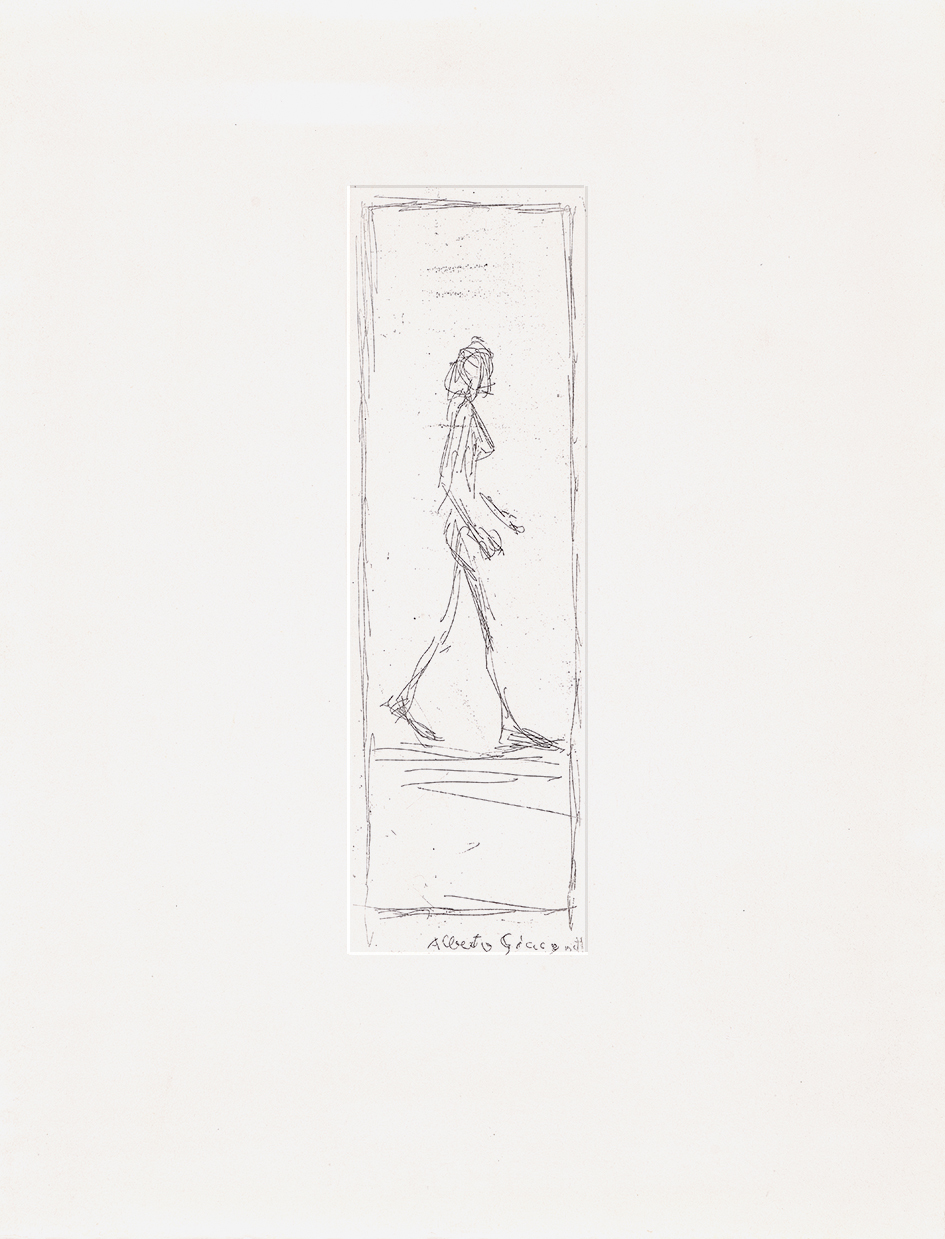 Alberto Giacometti, Femme nue marchant de profil à droite