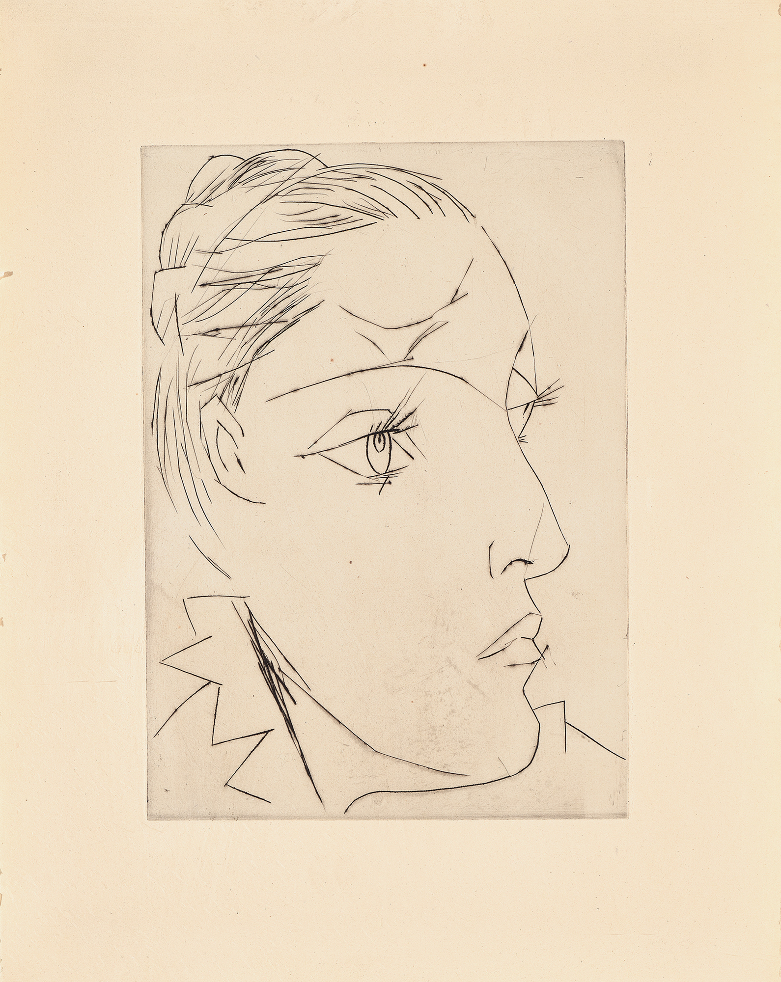 Pablo Picasso, Portrait de Dora Maar au chignon II