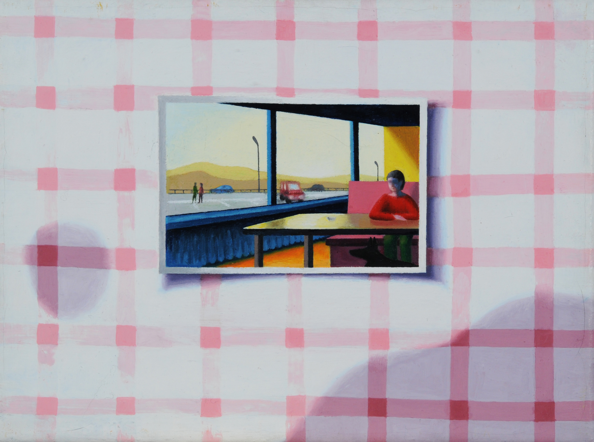 Schulthess Martina von, 2 paintings: Unterwegs 1, 1995; Unterwegs 2, 1996