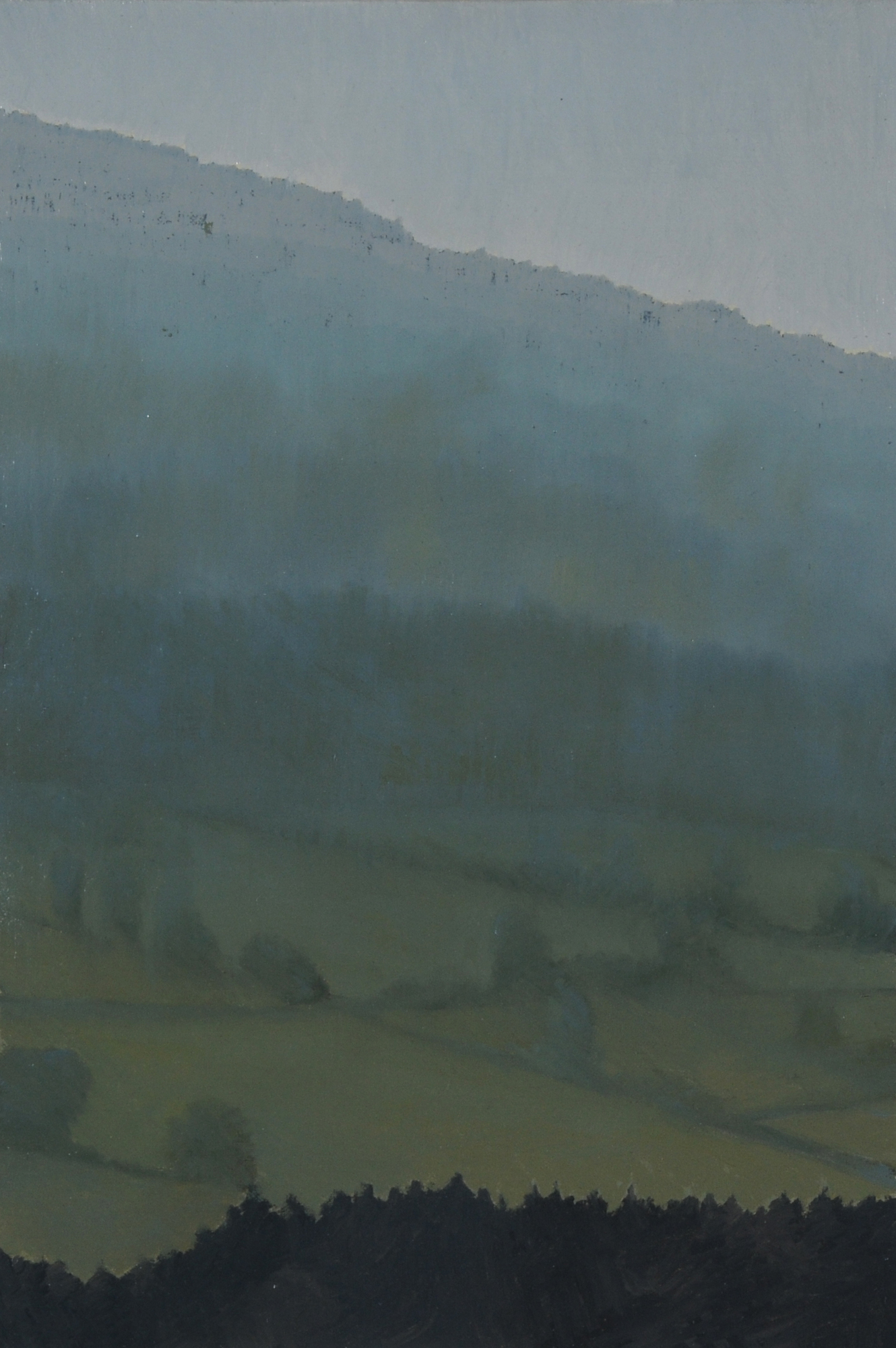 Alfred Wirz, 3 paintings: Montmélard 1997; Montmélard III, 1998; Montmélard,  1999