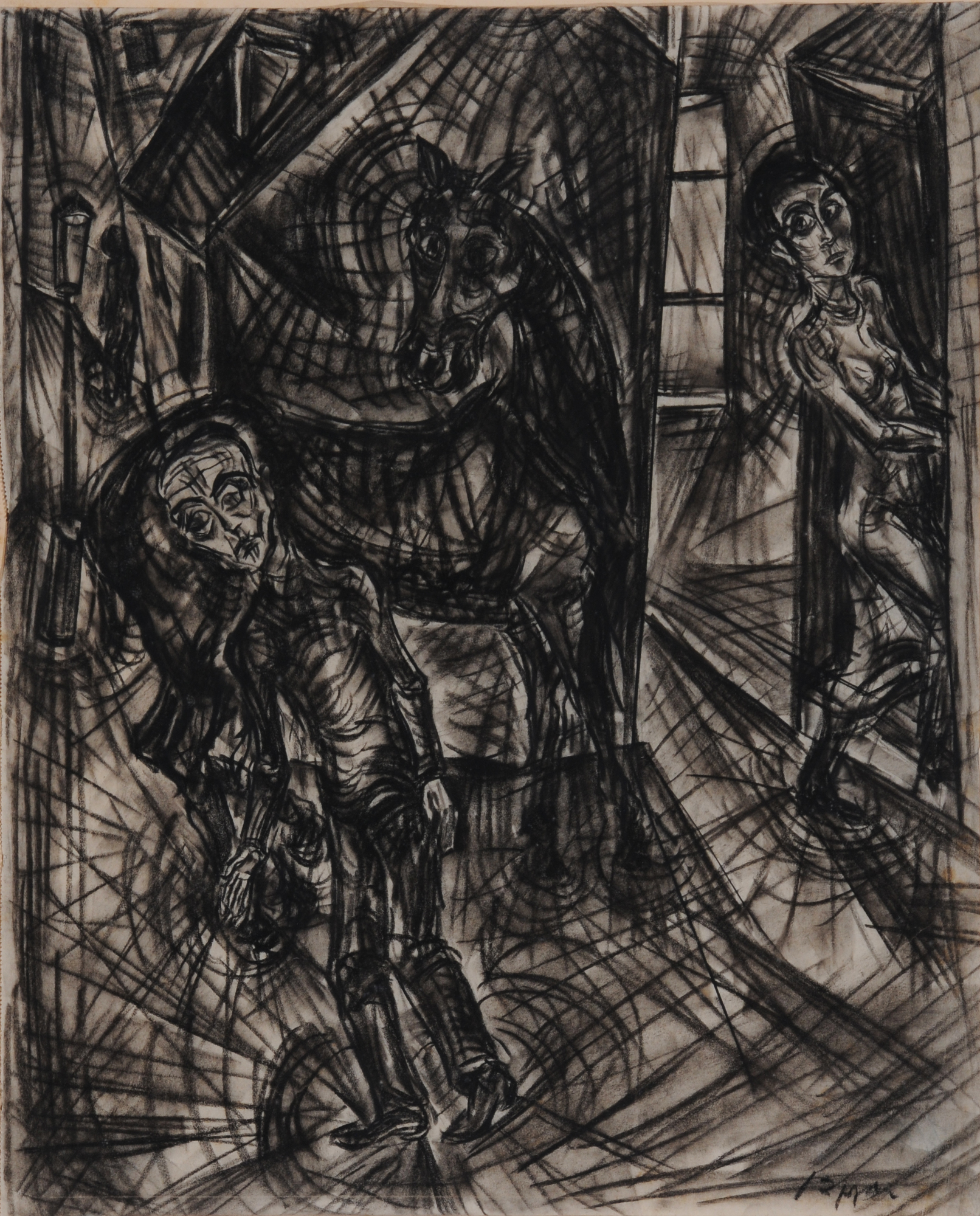 Ignaz Epper, Strassenszene, ca. 1918/20