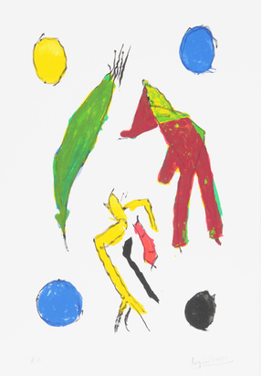 5 sheets: Les Joyeux; Sans titre (4)