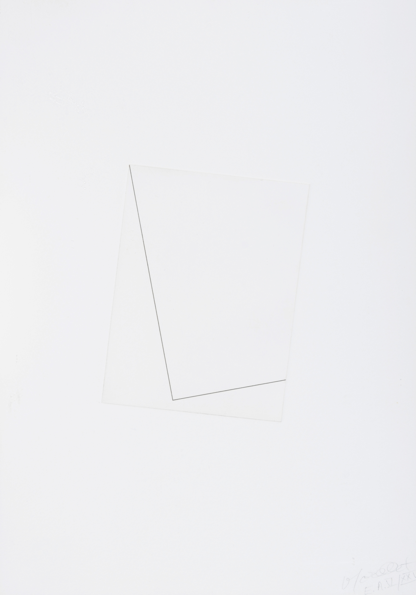 François Morellet, 2 sheets: Untitled; Trennstriche