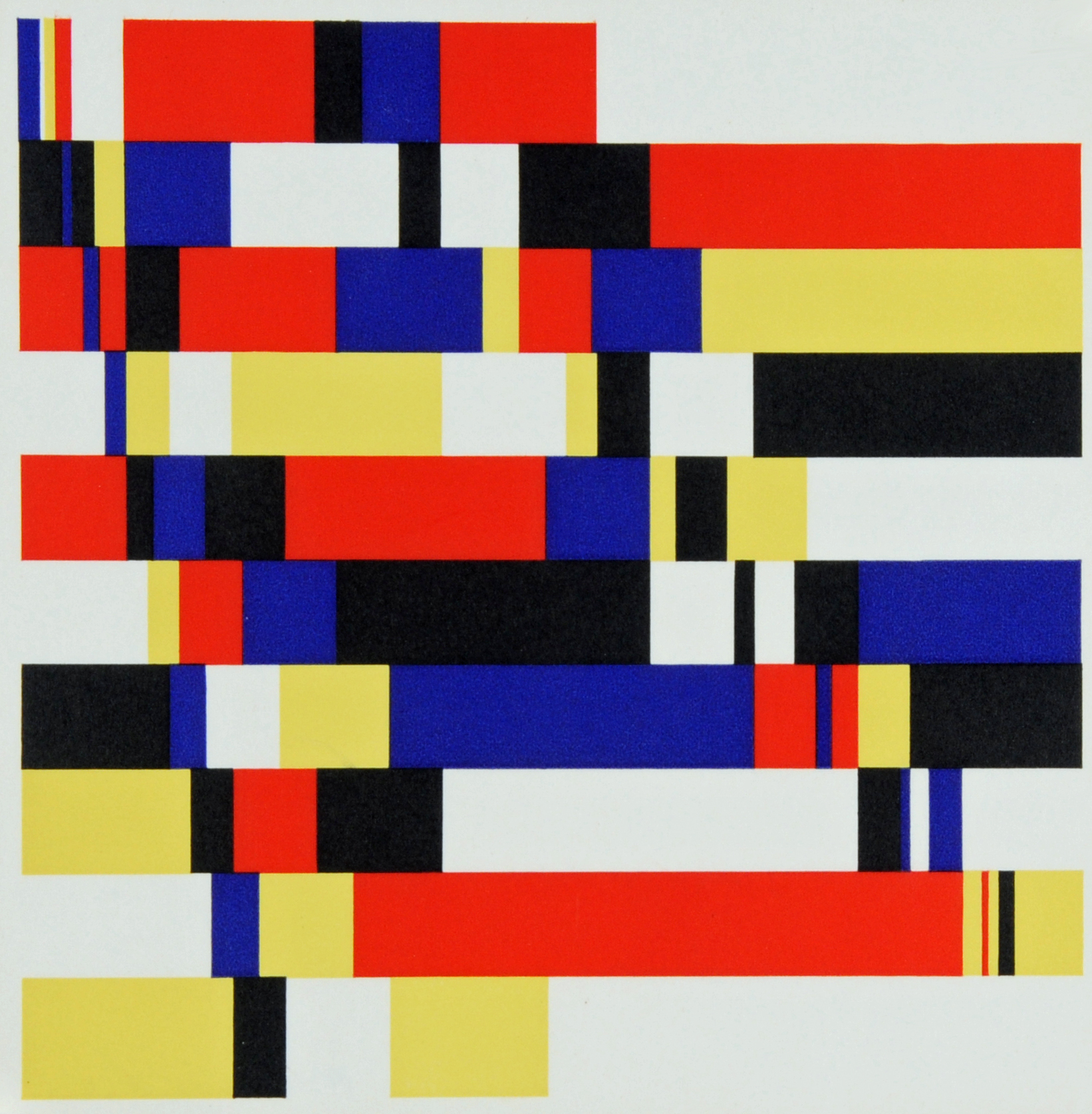 Richard Paul Lohse, 2 sheets: 10 gleiche Themen in 5 Farben, 1957; Horizontale Teilungen, 1957