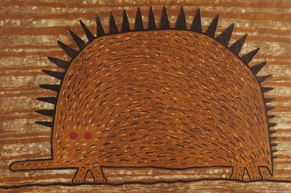5 sheets: Farmer Returning Home, 1995; Highway Bird, 1995; Echidna, 1998; Untitled, 1995 (2)
