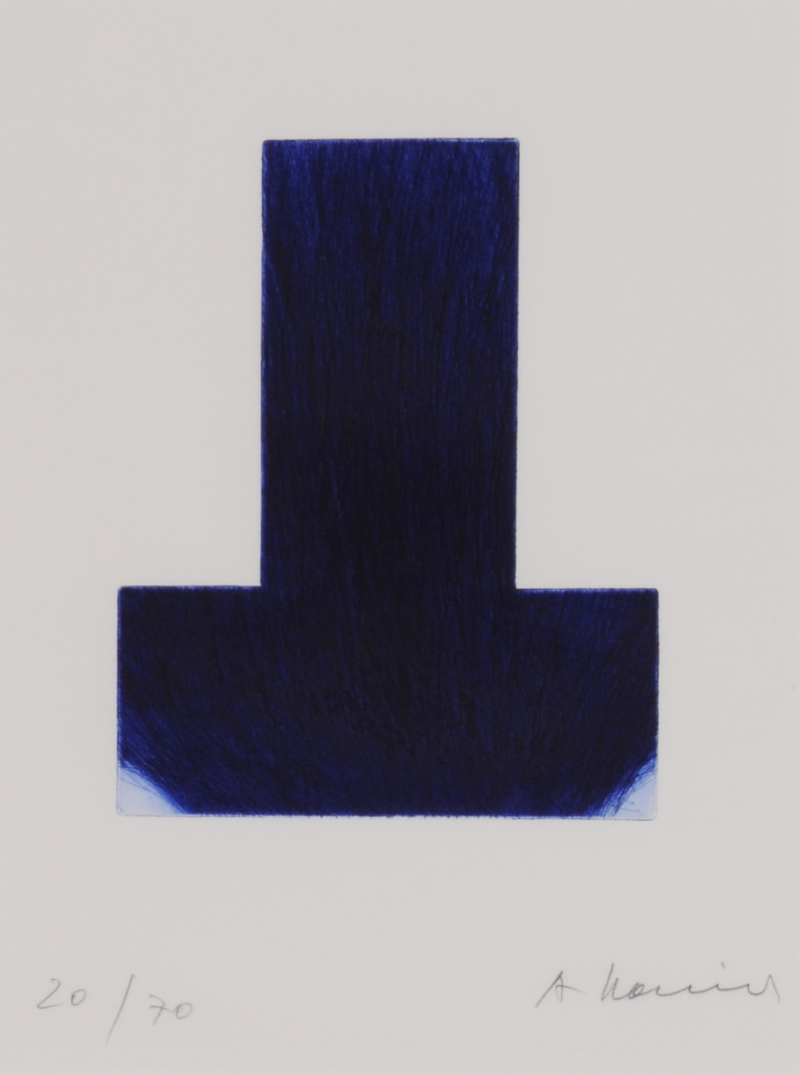 Arnulf Rainer, Blaue Scharte