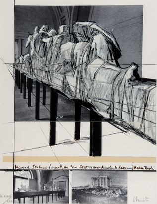 Wrapped Statues, Project for "Die Glyptothek München"