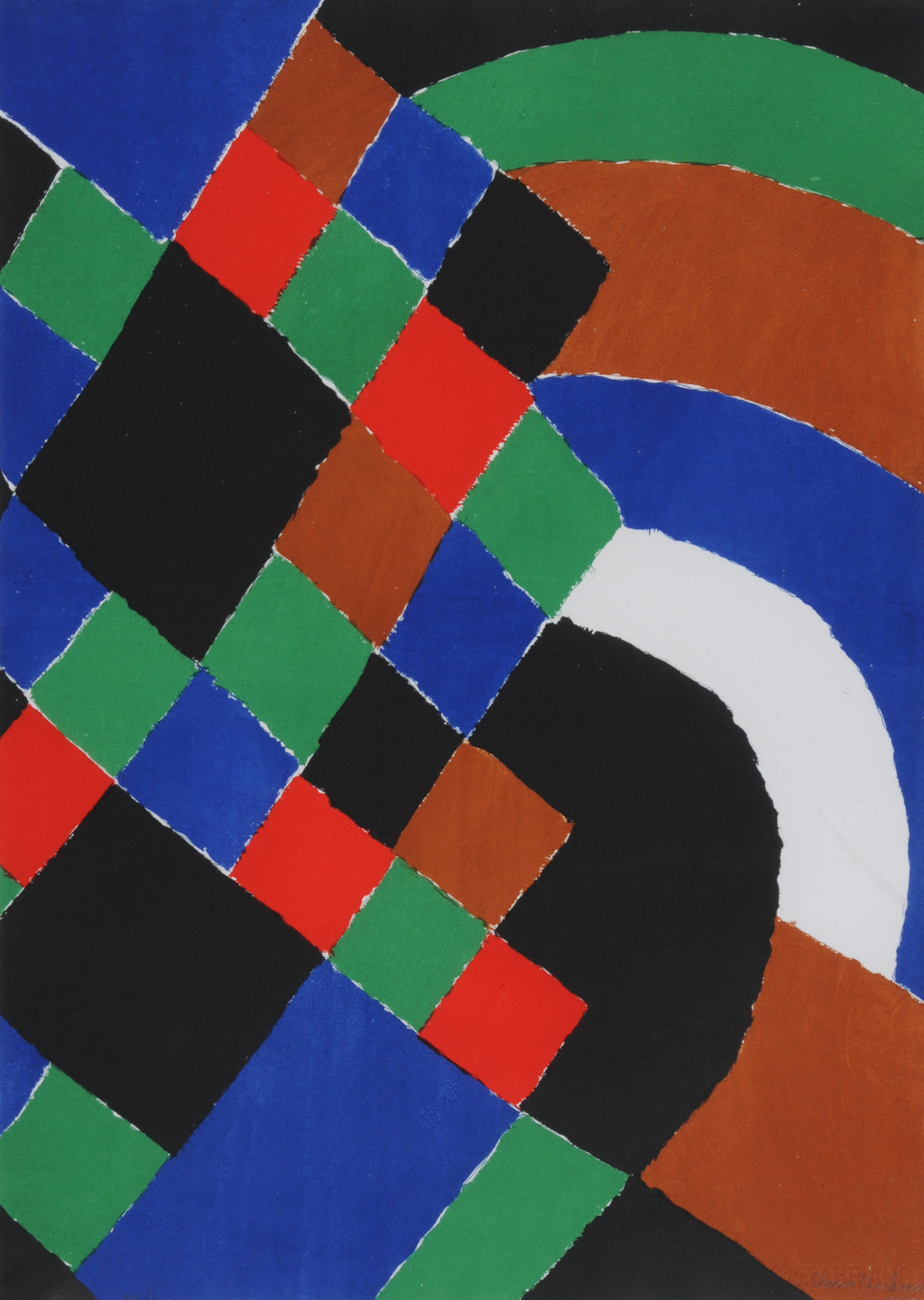 Sonia Delaunay, Carrés et demi cercles