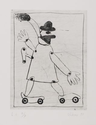 3 sheets: Pablo, 1979; Der Besen, 1979; Aufzieh-Clown auf Rollschuhen