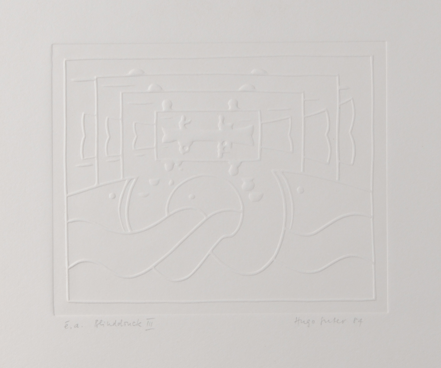 Hugo Suter, 5 sheets: Untitled