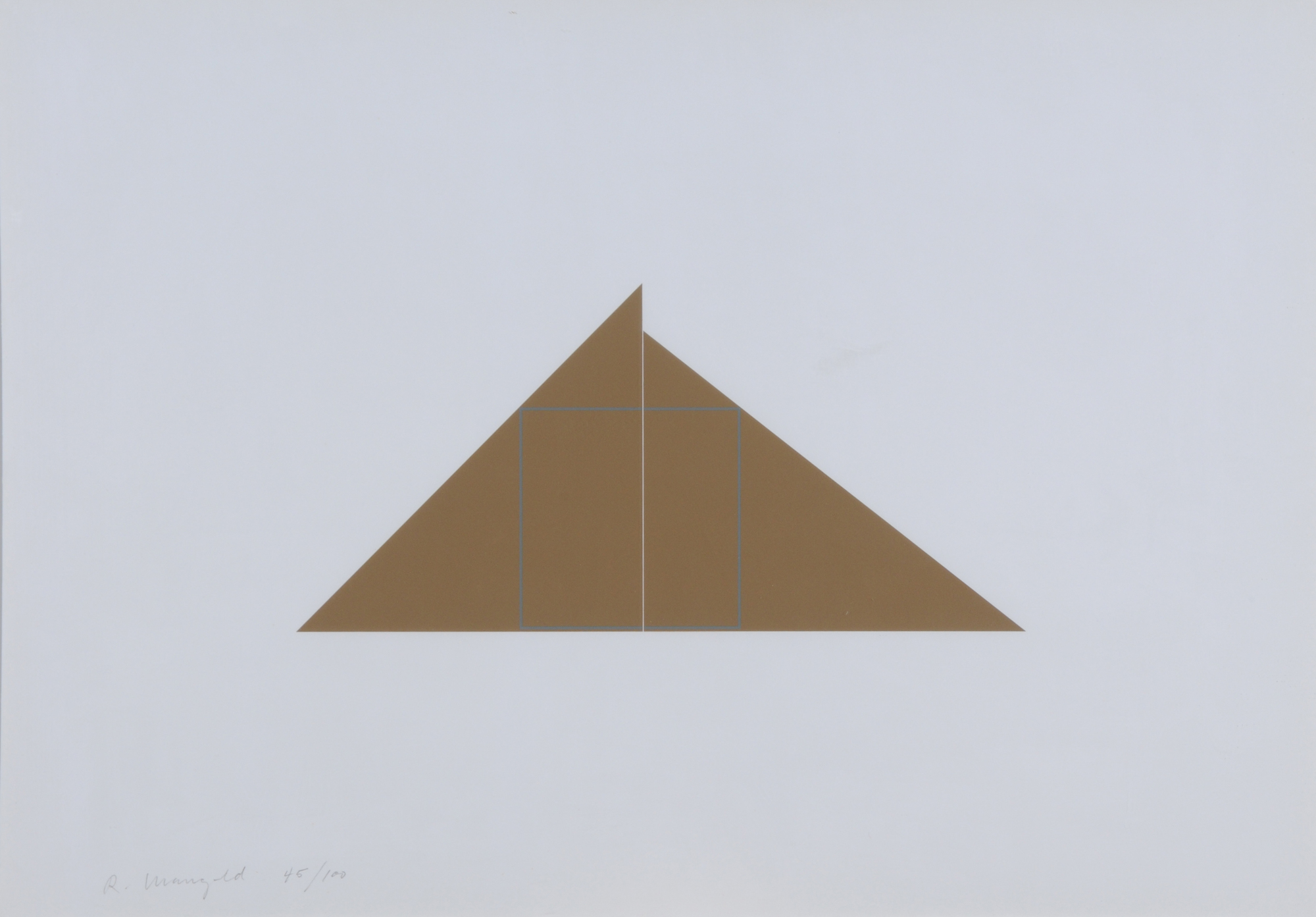 Robert Mangold, A Square Within Two Triangels