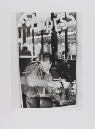 2 sheets: Giacometti im Atelier; Giacometti im Café