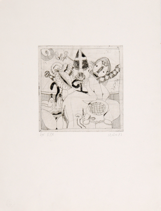 5 sheets: Exit, 1973; Der Ritter, 1977; Untitled, 1982; Untitled, 1983; Untitled