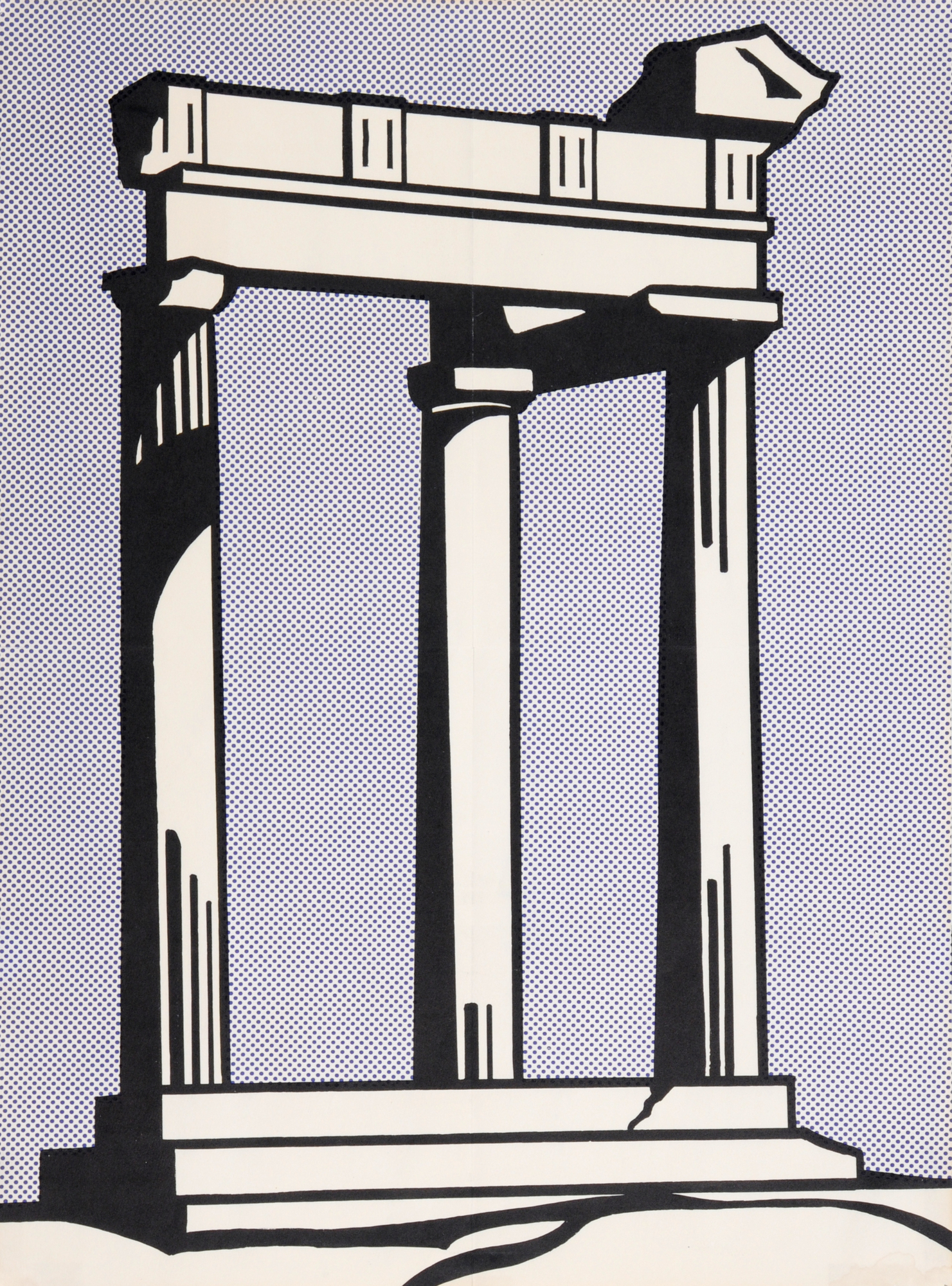 Roy Lichtenstein, Temple (Leo Castelli Gallery Exhibition)