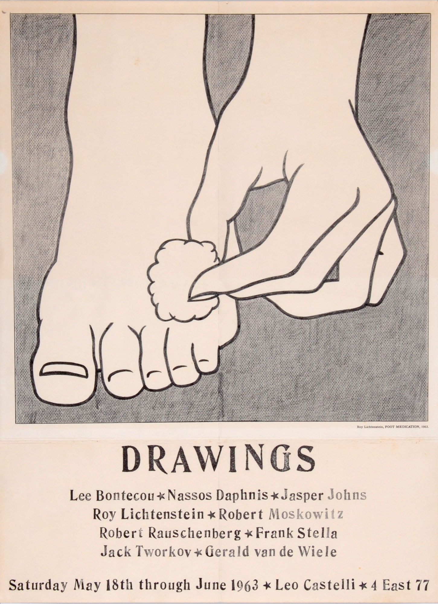 Roy Lichtenstein, Food Medication Poster (Leo Castelli Gallery Exhibition)