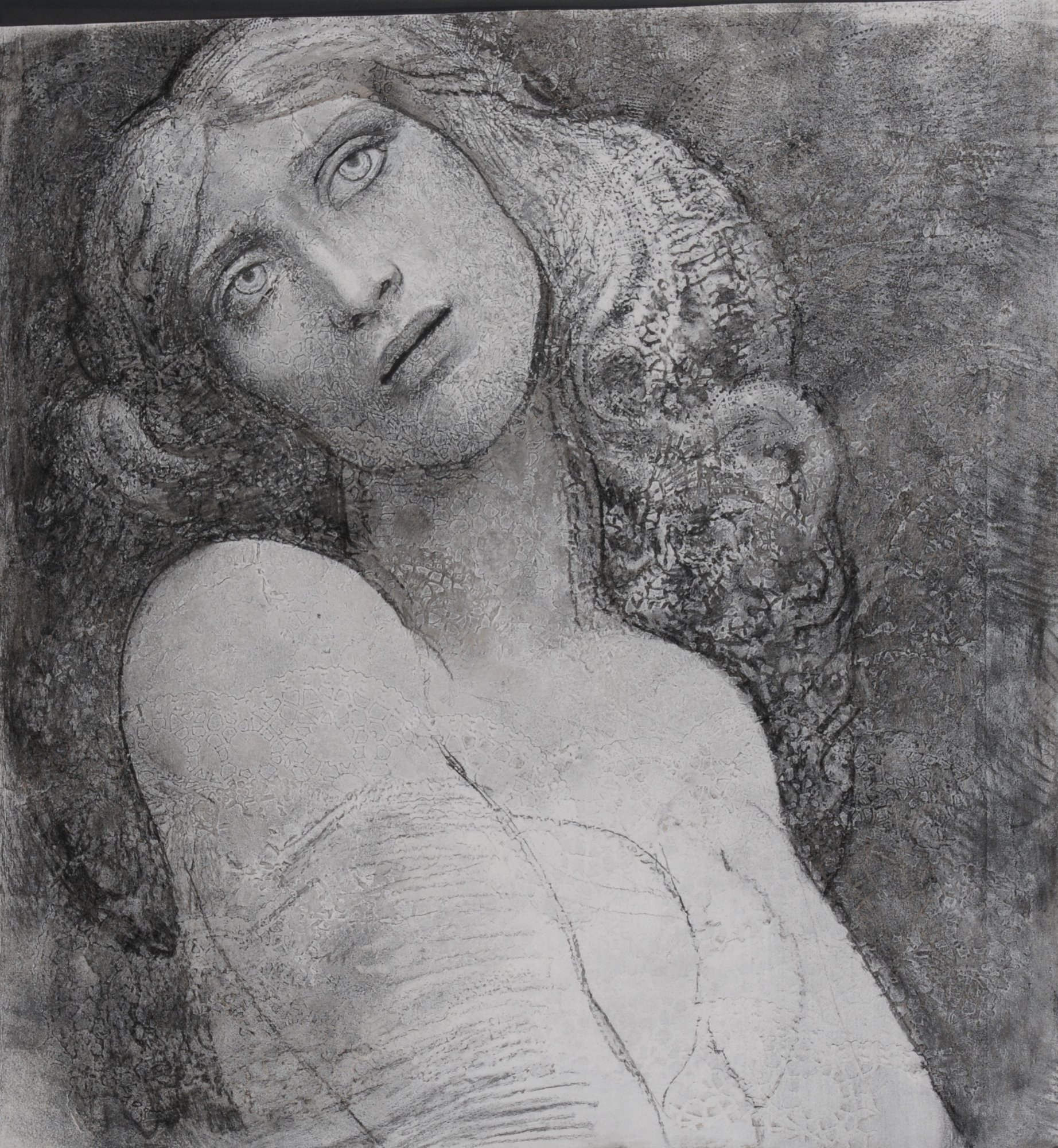 Ernst Fuchs, Portrait of a Lady with Long Hair