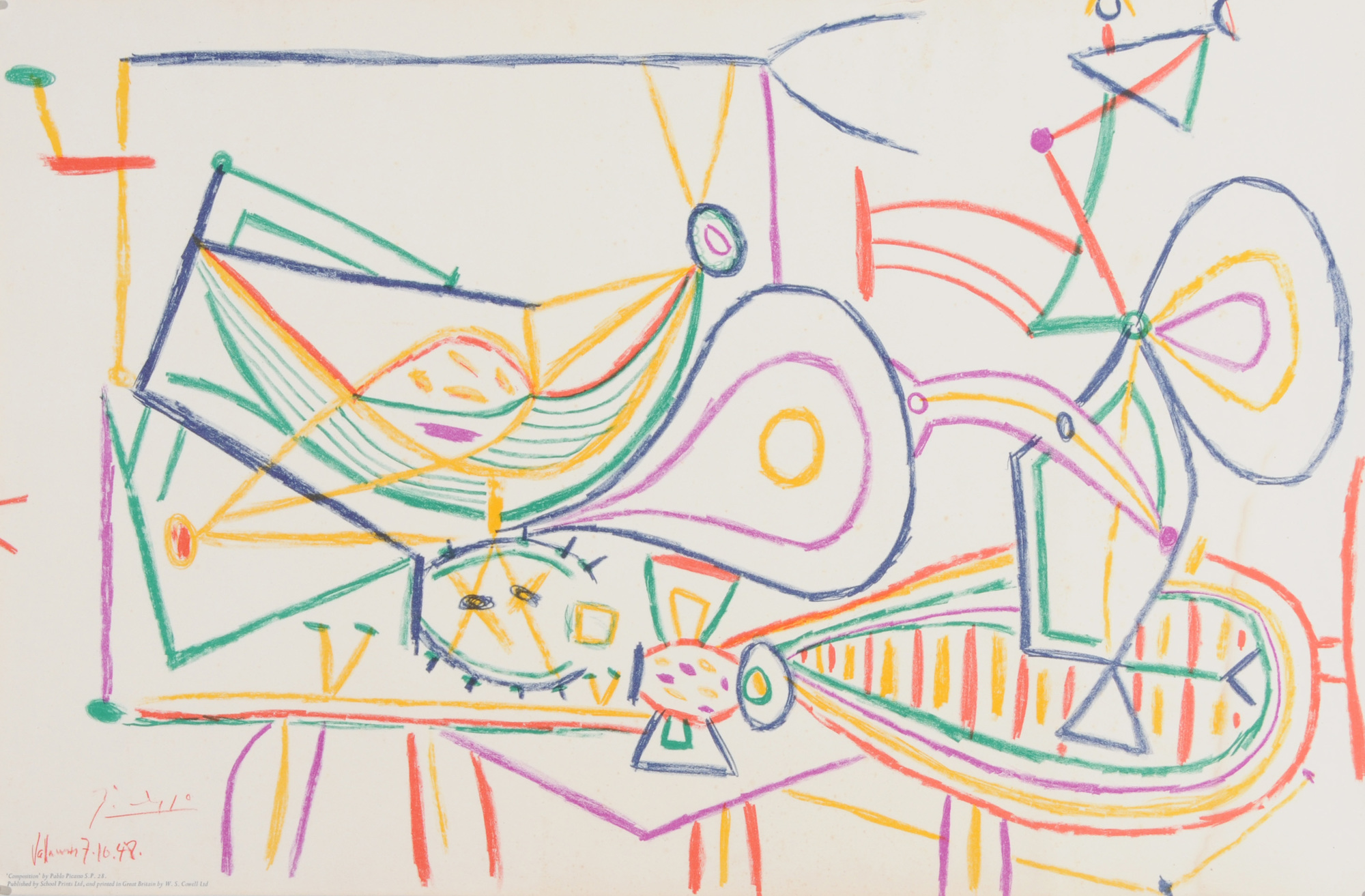Pablo Picasso, nach. Composition