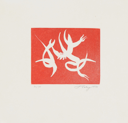 2 Blätter: Ohne Titel, 1970; Ohne Titel