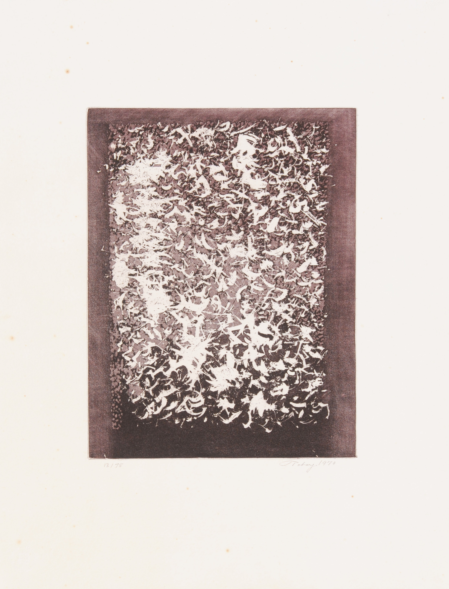 Mark Tobey, 2 Blätter: Ohne Titel; Ohne Titel