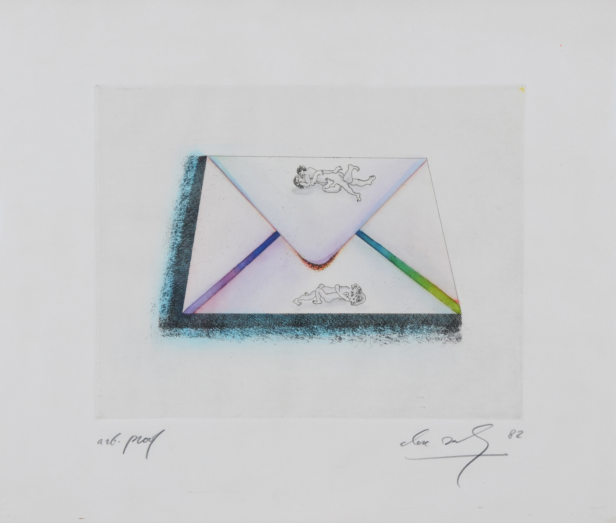 Alexander Sadkowsky, 4 Blätter: Ohne Titel; Ohne Titel, 1978 (2); Ohne Titel