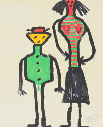 4 Blätter: Sans titre, 1985; Sans titre (3)